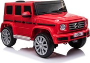Elektrické autíčko Mercedes G500 12V, červené, 2,4 GHz diaľkové ovládanie, USB / SD Vstup,