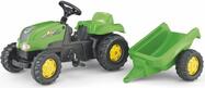 Rollytoys Rolly Kid Trettraktor mit Abstellgleis - grün
