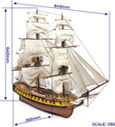OCCRE N.S. Mercedes fregata 1:85 kit