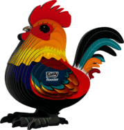 EUGY Gallo 3D puzzle di cartone