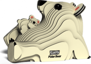 EUGY Orso polare 3D puzzle di cartone