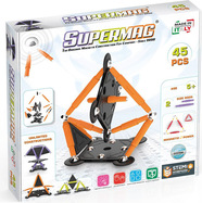 SUPERMAG magnetická stavebnica Technicolor 45ks