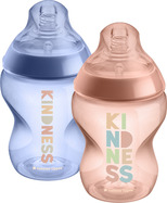 Dojčenská fľaša, anti-colic, 0m+, 260 ml, kindness, 2ks
