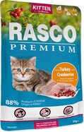 Kapsička Rasco Premium Kitten morka s brusnicou 85g