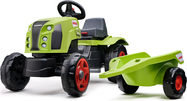 Falk Tractor de pedales Claas Arion 470 con remolque