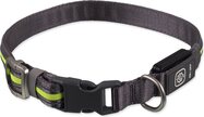 Obojok Dog Fantasy USB LED nylonový svietiaci M-L zelený 2,5x45-65cm
