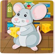 Woody Puzzle Baby - myška