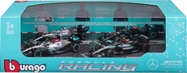 Bburago 1:43 RACE Formula F1 4PAC Mercedes-AMG F1 W15 (2024) #44 L.Hamil ton #63 G.Russel