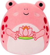 SQUISHMALLOWS Ružičasta žaba s lopočem - Lonina