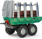 Rollytoys Vlečka s kladami Timber Trailer 2-os-zelená
