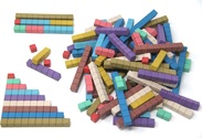 Wissner Počítacie tyčinky Montessori 10 farieb 100 ks