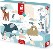 Janod Puzzle senzorial tactil Cercul Polar cu diferite suprafețe 20 buc