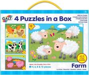 Puzzle Galt 4 într-o cutie - fermă