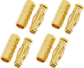 Konektor pozlátený 4.0mm car (4 páry)