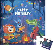 Janod Blahopřání k narozeninám s puzzle Les