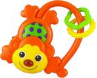 Detská hrkálka so zvukom Baby Mix Opička oranžová
