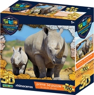 PRIME 3D PUZZLE - GES Nosorožec 100 dielikov