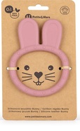 PETITE&amp;MARS Hryzačka silikónová Bunny Dusty Rose 0m+
