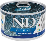 KONZERVA N&amp;D DOG OCEAN SALMON &amp; CODFISH 140g