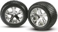Traxxas roue 2.8", jante All-Star argentée, pneu Alias (2) (arrière)