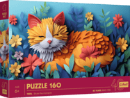 Trefl Puzzle 160 Jubiläum - Paper Art: Kätzchen