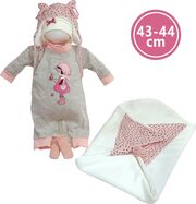 Llorens M844-60 oblečenie pre bábiku NEW BORN veľkosť 43-44 cm