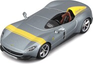 Bburago 1:43 Ferrari  Signature Series - Ferrari Monza SP1 - Silver/ Yellow