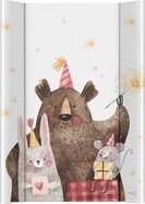 CEBA BABY Podložka prebaľovacia 2-hranná s pevnou doskou (50x70) Basic Celebration