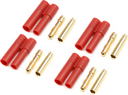Konektor pozlátený 4.0mm plastové púzdro (4)