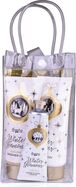 ACCENTRA Set da bagno Winter Glamour in borsetta trasparente Vaniglia e muschio 2x 200ml + 1x