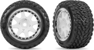 Traxxas Rad, Felge 8-Speichen, Reifen Rally (hinten) (2)