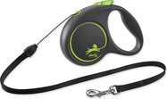 Vodítko Flexi Black Design lanko S zelené 5m