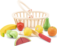New Classic Toys Sada na krájanie - košík s ovocím
