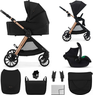 KINDERKRAFT Kombikinderwagen Vesto 2 3in1 Schwarz