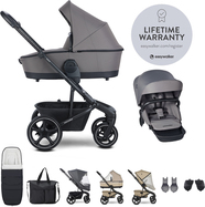EASYWALKER Set XXL kočík kombinovaný Harvey5 Pebble Grey s príslušenstvom