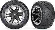 Traxxas koleso 2.8", disk RXT čierny-chróm, pneu Anaconda (2WD zadné) (2)