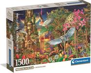 Clementoni - Puzzle 1500 Jardín de fantasía en el bosque