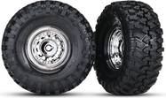 Traxxas kolo 1.9", disk chrómovaný, pneu Canyon Trail (pár)
