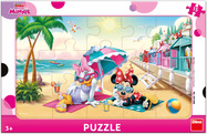 Puzzle Minnie: oslava 15 dielikov doskové
