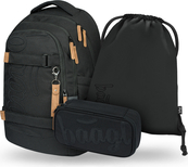BAAGL SET 3 Skate Max Darkness: zaino, astuccio, sacca