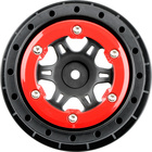 Pro-Line disk 2.2/3.0" Split Six predný H12 červeno-čierny (2)