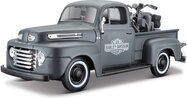 Maisto - Harley-Davidson Custom, 1948 Ford F-1 Pickup + 1:24 1942 WLA Flathead, 1:24