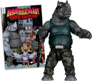 McFarlane figura a Teenage Mutant Ninja Turtles Rocksteady 5in akció képregénnyel