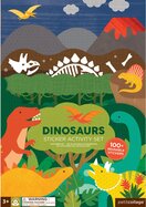 Petit Collage Samolepky na opakované použitie so scénou dinosaurov