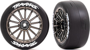 Traxxas kolo 2.0", disk multi-spoke čierny chróm, pneu slick (predné) (2)