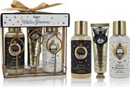 ACCENTRA Set za kupanje Winter Glamour u žičanoj košari Vanilija i mošus 2x 100ml + 30ml
