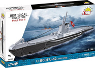 Cobi 4852 Zweiter Weltkrieg Deutsches U-Boot VIIB (U-Boot U-52), 1:144, 470 Stk.