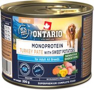 Konzerva Ontario Adult monoprotein morčacie paté s batátmi 200g