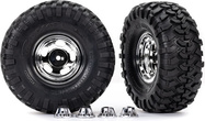 Traxxas kolo 2.2", disk s pokrievkami chrómovaný, pneu Canyon Trail (2)