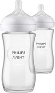 Philips AVENT Natural Response Glasflasche 240 ml, 1m+ 2 Stk